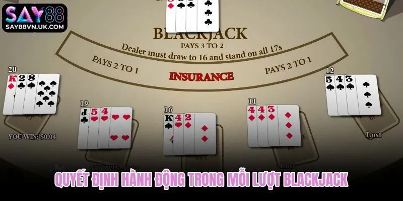 Cách chơi Blackjack dựa trên tổng điểm và quân ngửa nhà cái